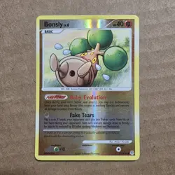 Bonsly - 71/130 - Common - Reverse Holo - Diamond and Pearl #71/130 Pokemon TCG - Image 1