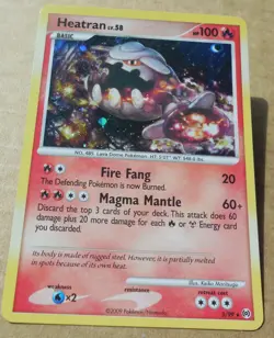 Heatran 3/99 Rare Holo Platinum Arceus Set Pokemon LP - Image 1