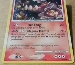 Heatran 3/99 Rare Holo Platinum Arceus Set Pokemon LP - Image 2