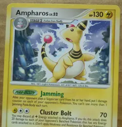 Ampharos 1/132 Rare Non-Holo D&P Secret Wonders Set Pokemon Card NM - Image 2