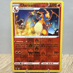 Charizard 25 / 185 Pokemon Vivid Voltage 2020 Near Mint Reverse Holo Rare - Image 1