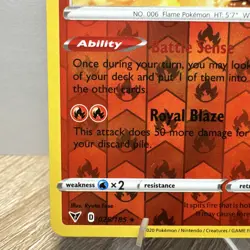 Charizard 25 / 185 Pokemon Vivid Voltage 2020 Near Mint Reverse Holo Rare - Image 5