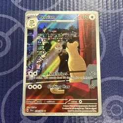 Pokemon TCG Persian 078/064 S&V Shrouded Fable Illustration Rare - Image 1