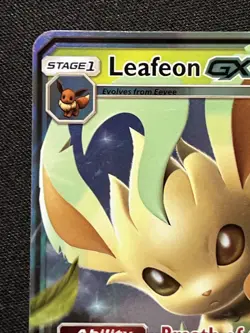 Pokemon TCG Leafeon-GX 13/156 Ultra Prism Holo LP - Image 5