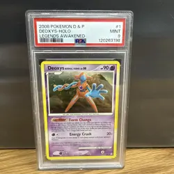 2008 Pokemon D&P Deoxys-Holo Legends Awakened #1 PSA 9 MINT - Image 1