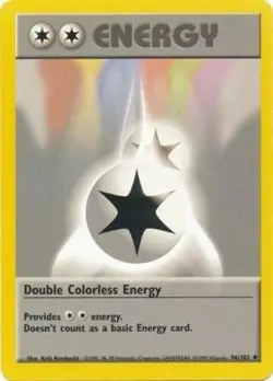 Double Colorless Energy 96/102 Base Set Uncommon Moderate Play Pokemon DNA GAMES - Image 1