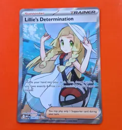 Lillie's Determination Ultra Rare 169/132 Pokemon Mega Evolution - Image 1