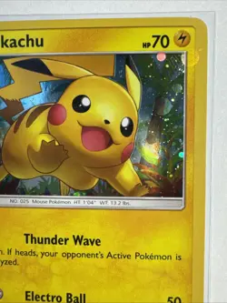 Pikachu SM76 Black Star Promo Cosmos Holo Pokemon Shining Legends - Image 3