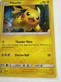 Pikachu SM76 Black Star Promo Cosmos Holo Pokemon Shining Legends - Image 4