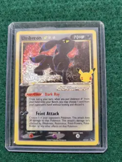 Umbreon Gold Star 17/17 Celebrations Classic Collection Pokemon TCG NM - Image 1