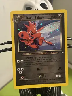 Pokemon TCG Neo Destiny Dark Scizor 9/105 Holo Rare Vintage - Image 1