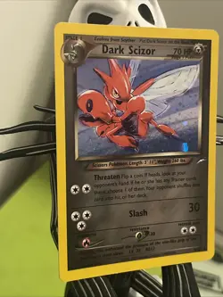 Pokemon TCG Neo Destiny Dark Scizor 9/105 Holo Rare Vintage - Image 2