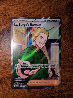 Lt. Surge's Bargain 170/132 - Ultra Rare - Mega Evolution Base Set - Pokemon TCG - Image 1