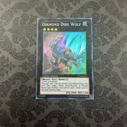 Yugioh Diamond Dire Wolf CT10-EN012 Super Rare Limited Edition - Image 1