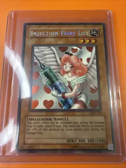 Yu-Gi-Oh! TCG Injection Fairy Lily LOD-100 Secret Rare Unlimited LP - Image 1