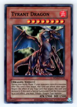 Yugioh Tyrant Dragon RP02-EN056 Unlimited Super Rare Holo - NM 💎 - Image 1