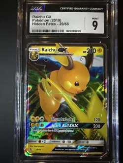 Raichu GX 20/68 - Hidden Fates - Ultra Rare Holo Pokemon Card 2019 - Image 2
