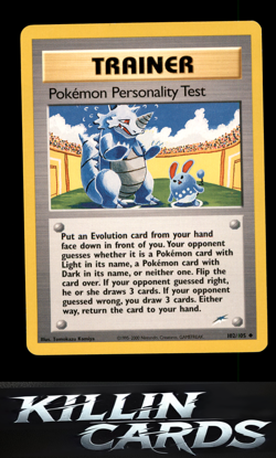 Pokemon Personality Test 102/105 Pokemon Uncommon Neo Destiny Card LP - Image 1