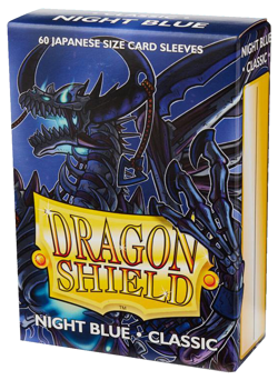 60 Dragon Shield Night Blue Classic Japanese Small Card Sleeve Deck Protectors - Image 1