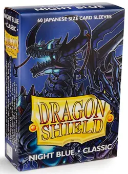 60 Dragon Shield Night Blue Classic Japanese Small Card Sleeve Deck Protectors - Image 3