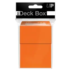 Ultra Pro 80+ Orange Deck Box Standard Small Card Holder Pokemon ccg game tcg - Image 2