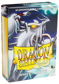 60 Dragon Shield Japanese White Matte Card Sleeves Mini Deck Protector AT-11105 - Image 1