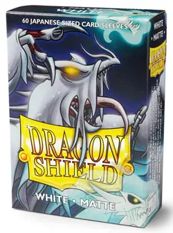60 Dragon Shield Japanese White Matte Card Sleeves Mini Deck Protector AT-11105 - Image 3