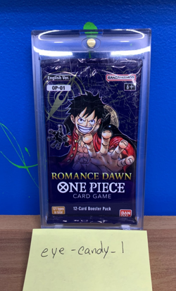 Romance Dawn 1 Booster Pack One Piece Card TCG OP-01 English OP01 New / Sealed - Image 1