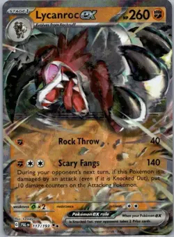 Pokemon Card Lycanroc EX 117/193 Paldea Evolved - Near Mint - Image 1
