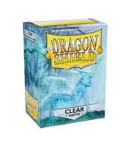 100 DRAGON SHIELD MATTE CLEAR Standard Size Card Sleeves deck protector magic - Image 3