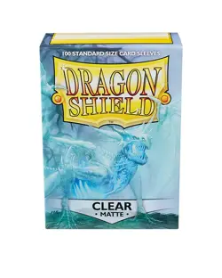 100 DRAGON SHIELD MATTE CLEAR Standard Size Card Sleeves deck protector magic - Image 4