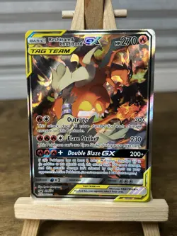 Reshiram & Charizard GX SM201 Pokemon TCG Black Star Promo Card - Image 1