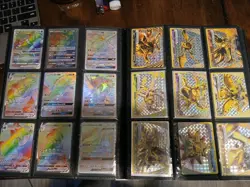 Awesome Pokemon Binder W/160 cards Hyper Rares Vintage Japanese Full Art Nm-LP - Image 1