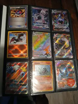 Awesome Pokemon Binder W/160 cards Hyper Rares Vintage Japanese Full Art Nm-LP - Image 3