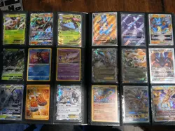 Awesome Pokemon Binder W/160 cards Hyper Rares Vintage Japanese Full Art Nm-LP - Image 5