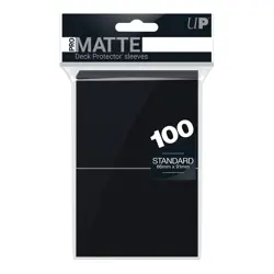 100 Ultra Pro Black Matte Standard Size Deck Protectors Card Sleeves mtg ccg - Image 1