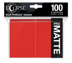 100 Ultra Pro Matte Eclipse Apple Red Deck Protectors Standard Card Sleeves ccg - Image 1