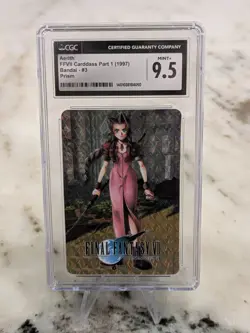 1996 Carddass Final Fantasy VII (7) Aerith Prism Card #3 CGC 9.5 Mint+ - Image 1