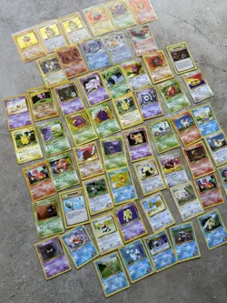 56 Card Lot - Pokemon WOTC-Era Cards+Pop Series Holos (Fossil, Jungle, Base Set) - Image 2