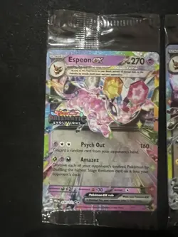 Prismatic Evolutions Surprise Box Sealed Stamp Ex Promo Cards 9/9 Complete Set - Image 5