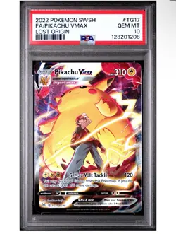 Pikachu VMAX PSA 10 English Pokemon Card TG17/TG30 Lost Origin 2022 Alt Art - Image 1