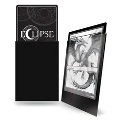 100 ULTRA PRO ECLIPSE MATTE JET BLACK DECK PROTECTORS Standard Card Sleeves ccg - Image 2