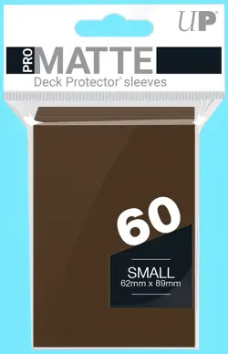 60 Ultra Pro Brown PRO-MATTE Small Deck Protector Card Sleeves Yugioh Vanguard - Image 1