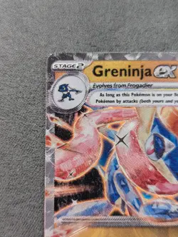 Pokemon Greninja Ex 106/167 Gamestop Metal Card Twilight Masquerade Double Rare - Image 3