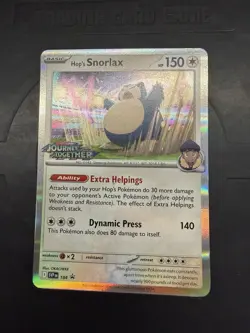 Hop's Snorlax - 184 (Prerelease) [Staff] 184 Sv: Scarlet & Violet Promo Card LP - Image 1