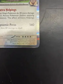 Hop's Snorlax - 184 (Prerelease) [Staff] 184 Sv: Scarlet & Violet Promo Card LP - Image 4