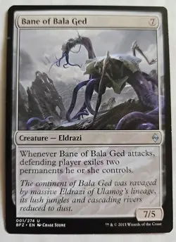 2015 Wizard Coast Magic The Gathering Battle for Zendikar Bane Bala Ged 1 Card - Image 1
