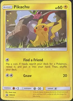 Pikachu SM234 Sm Holo (See Photos) - Pokemon Card - Image 1