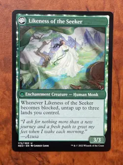 Azusa's Many Journeys/Likeness of MTG Magic the Gathering Card NM Near Mint NEO - Image 2