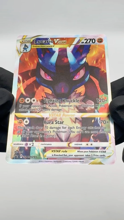 Lucario VSTAR SWSH291 Sword & Shield Full Art Black Star Promo Pokemon Card MT - Image 2